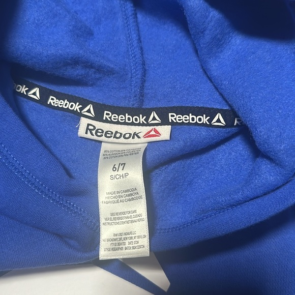 Reebok unisex Kid Pullover Hoodie Size Small 6/7 - Picture 7 of 12